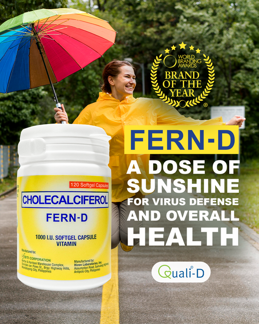 Fern-D – Vitamin D₃ Supplement (1,000 IU) Softgel Capsule